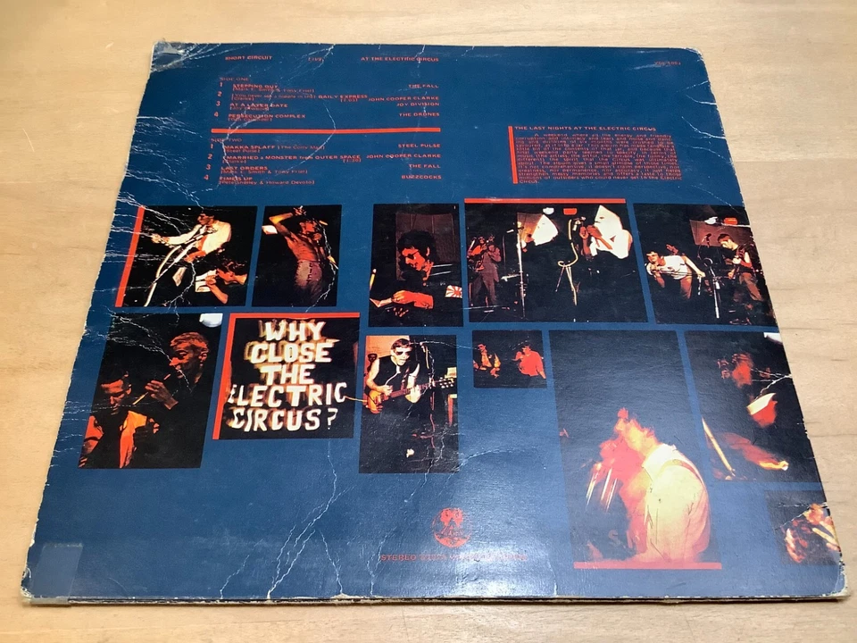 V/A Short Circuit Live At The Electric Circus Vinyl 10" & 7" Blue/Pink Buzzcocks Foto 2 de 4