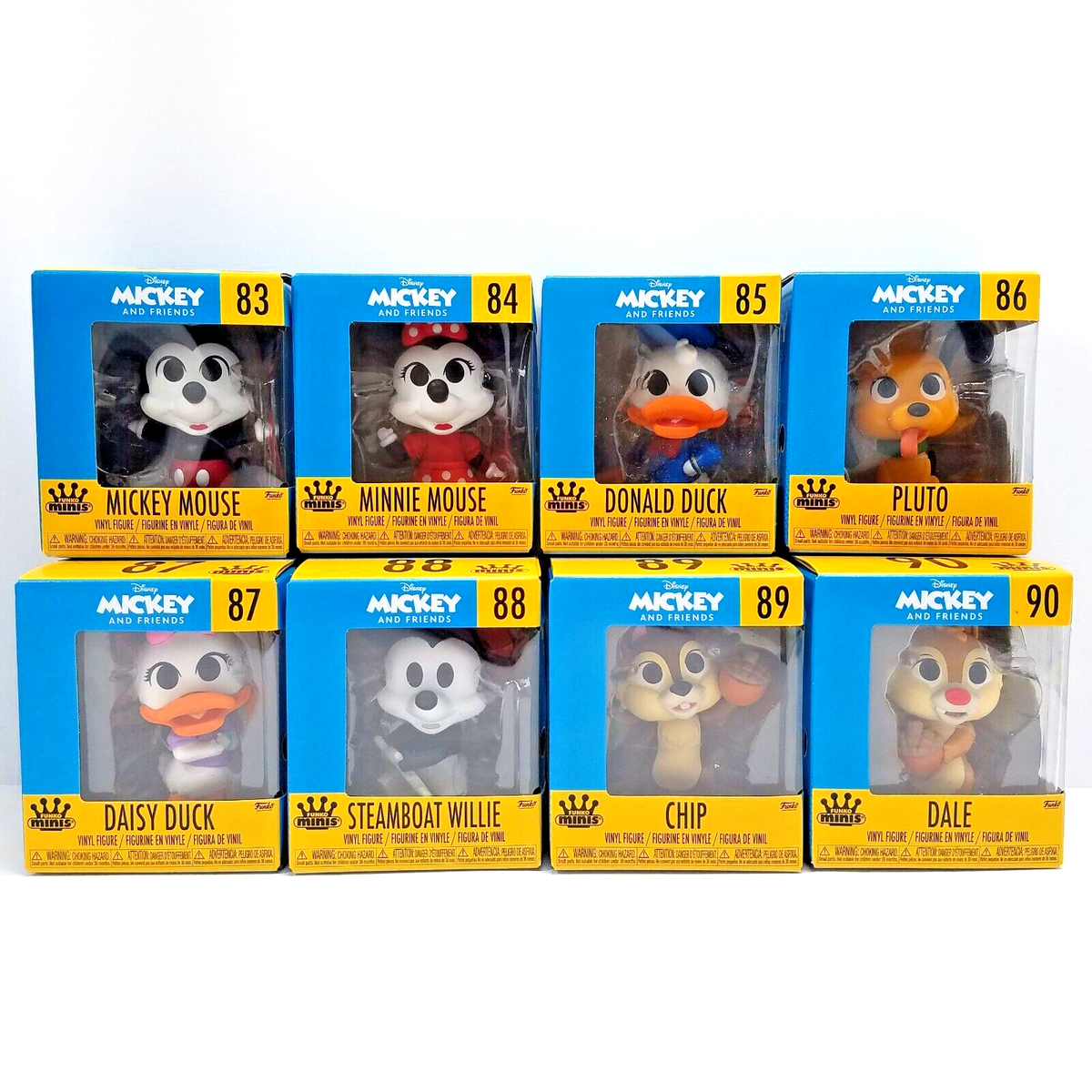 Funko Minis Disney Friends Steamboat Willie Mickey Minnie Pluto