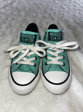 Youth Converse All star, Size 13, Teal with Black Accents, EUC