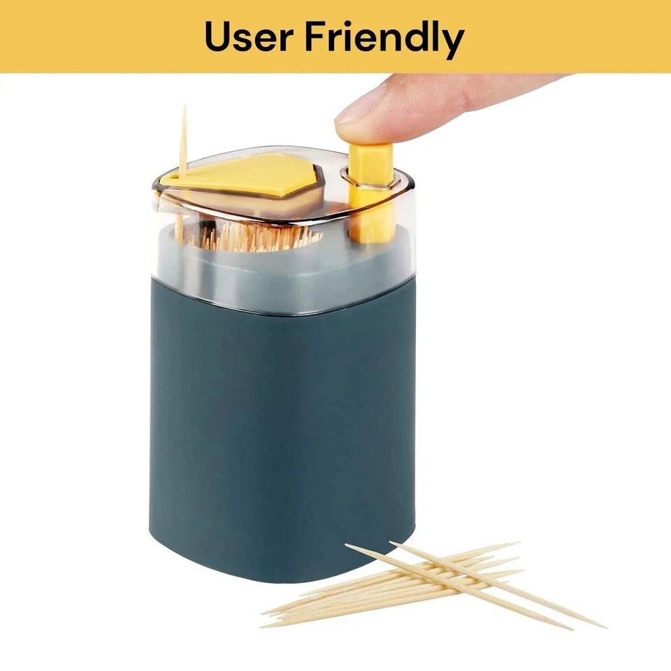 Automatic Pop-up Toothpick Dispenser Tooth pick Holder Container Box Push Type - image 4 of 4