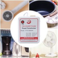 Step-Up 110V To 220V Transformer Converter 3000W Fit 220V Electric Appliances