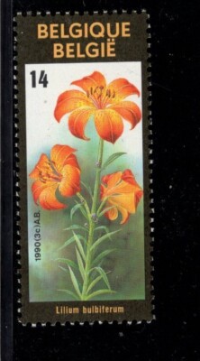 Belgium 1990 14fr Orange Lily, Fire Lily, Lillium Bulbiferum