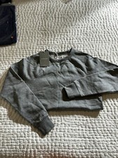 NEW Everlane The Classic French Terry Crew Neck Sweatshirt Heather Gray Size XXS