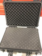 CASEMATIX 16" Waterproof Hard Case with Foam for Portable Electronics and Tools