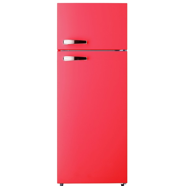 Pkm KüHl-Gefrierkombination KüHlschrank 145 Cm Feuerrot GK210-2 Fr 4 **** 206 L-image