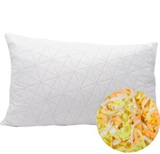 CUSCINO FIOCCHI DI MEMORY GUANCIALI DA LETTO MADE IN ITALIA 42x72x18CM
