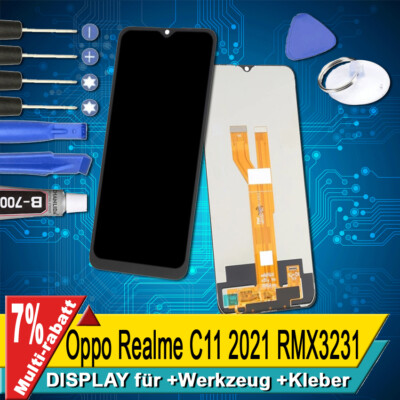 Display Für Oppo Realme C11 2021 RMX3231 Komplettes Bildschirm Lcd Touch +