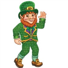 Jointed 33 Inch Leprechaun Paper St Patrick's Day Decoration Party Supplies