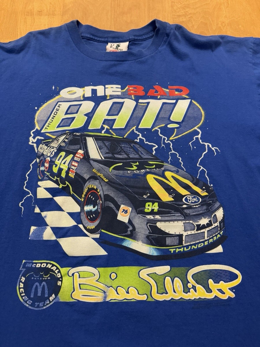 Vintage Bill Elliott NASCAR T-shirt McDonald's Batman