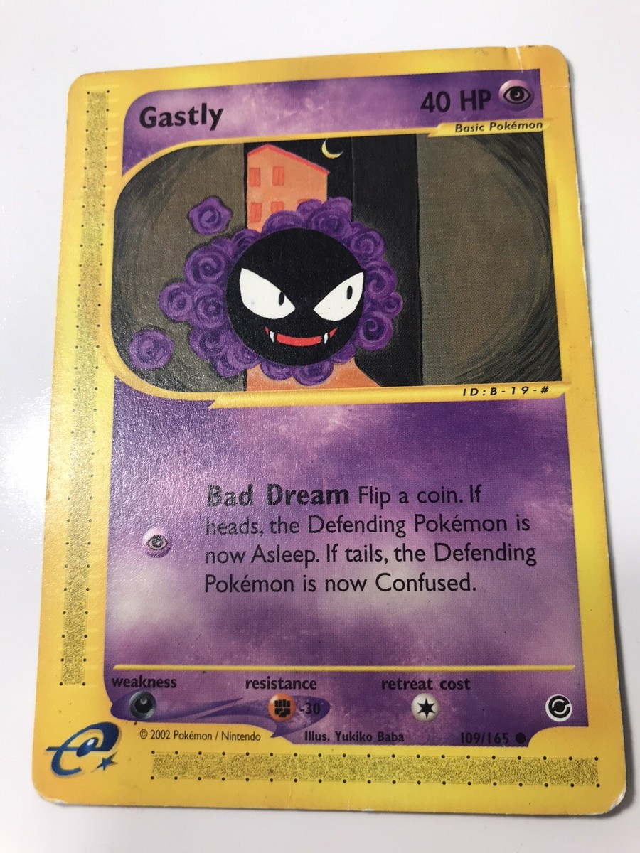 Ghastly 英語版 109/165 Gastly 109/165 Non-Holo Expedition E-Series Pokemon Card ~ Played