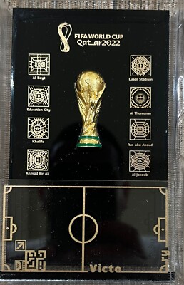 Trophée Réplique Coupe Du Monde FIFA Qatar 2022 – Version Or Sous Acrylique