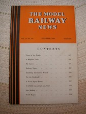 The Model Railway News Magazine December 1940 in reasonable condition for age