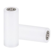 2Pcs 10x40x100mm Nylon Roller Wheel w Bearings CNC Guiding Wheel Flat Belt Idler
