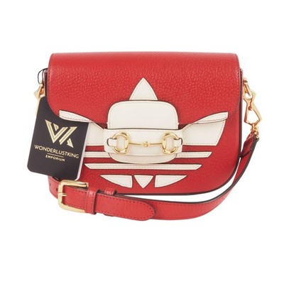 GUCCI x Adidas Small Horsebit 1955 Limited Edition Leder Schultertasche OP:2400 