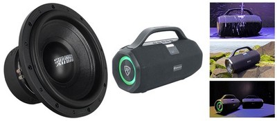 Sundown Audio SA-12 V.2 D2 12'' 1250w RMS Subwoofer+Portable Bluetooth Speaker