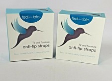 Teal And Tate TV and Furniture Anti-Tip Straps With Hardware and Outlet Covers