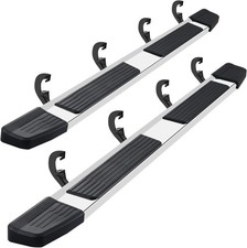 19-25 Chevy Silverado GMC Sierra 1500 2500 3500 Crew Cab 6" Running Boards Flat