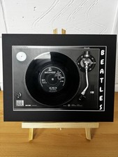 The Beatles- She Loves You Genuine 7" Single Vinyl on a Record Player Print