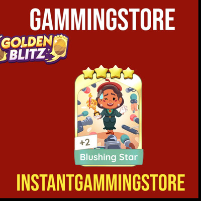 1x Blushing Star Golden Blitz (Mono_poly Go) Stickers