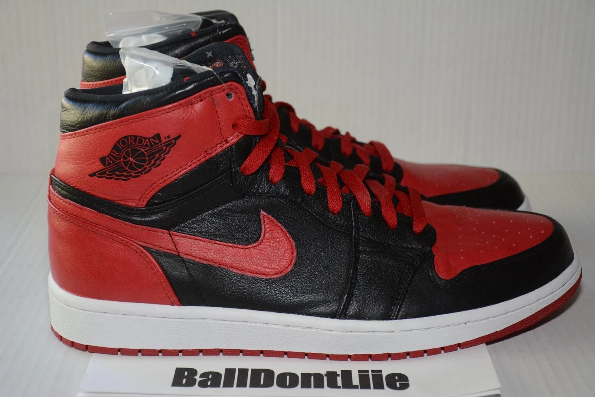 2011 Air Jordan High Tops Good Condition ❌2011 Air Jordan I high black/red “Banned” ❌ In 2011  main image 4