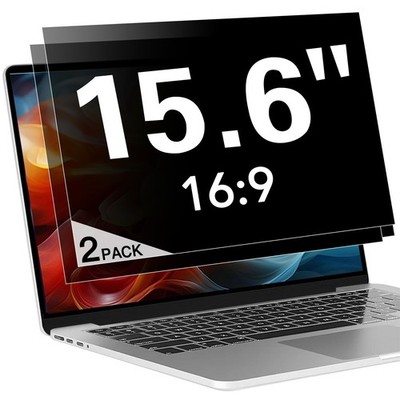2 Pack Laptop Privacy Screen 15.6 Inch (1920x1080) Display, Anti Blue Light G...