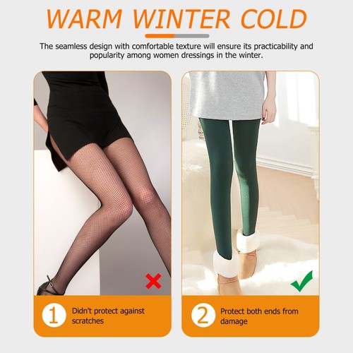 Women's Winter Warm Elastic Leggings 200g (Atrovirens) Women Winter Tight Pants - Foto 8 di 10