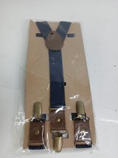 Toddler Boys Suspenders And Bow Tie Adjustable With Copper Clips 24" Navy Blue