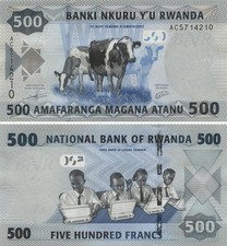Rwanda 500 Francs 2013 UNC (P38)
