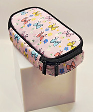 Cute Pink Bow Pencil Case Bag Large Capacity Zipper Pouch for Girls, School Su