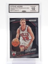 STEVE KERR 2024-25 PANINI PRIZM BLACK #292 LEGENDS BULLS CCG 10 Q7200