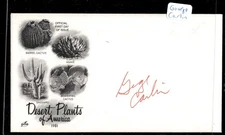 George Carlin Signed 1st Day Cover AUTO -Over 1000 First Day Auto's 4 sale