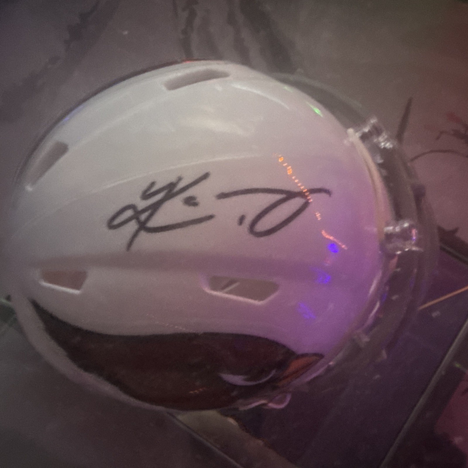 Kyler Murray Autographed Cardinals Mini Helmet w/ PAAS COA & Display Case