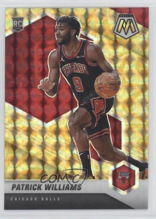 2020-21 Panini Mosaic Reactive Yellow Prizm Patrick Williams #206 Rookie RC 00pm