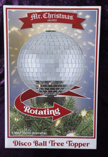 Mr. Christmas Rotating Disco Ball Tree Topper...