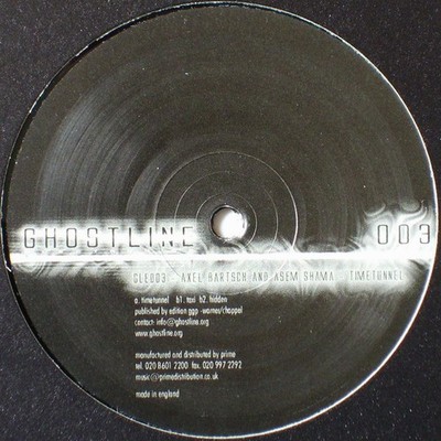 Axel Bartsch & Asem Shama - Time Tunnel - German 12'' Vinyl - 2001 - Ghostline