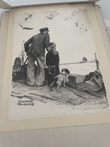 Rare Norman Rockwell “ Outward Bound” Lithograph Framed - Picture 5 of 10