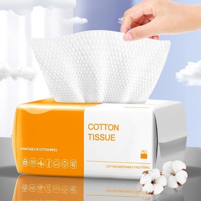 Face Towels Disposable,100 Count Ultra Thick face towels, Facial Wash Cloth for