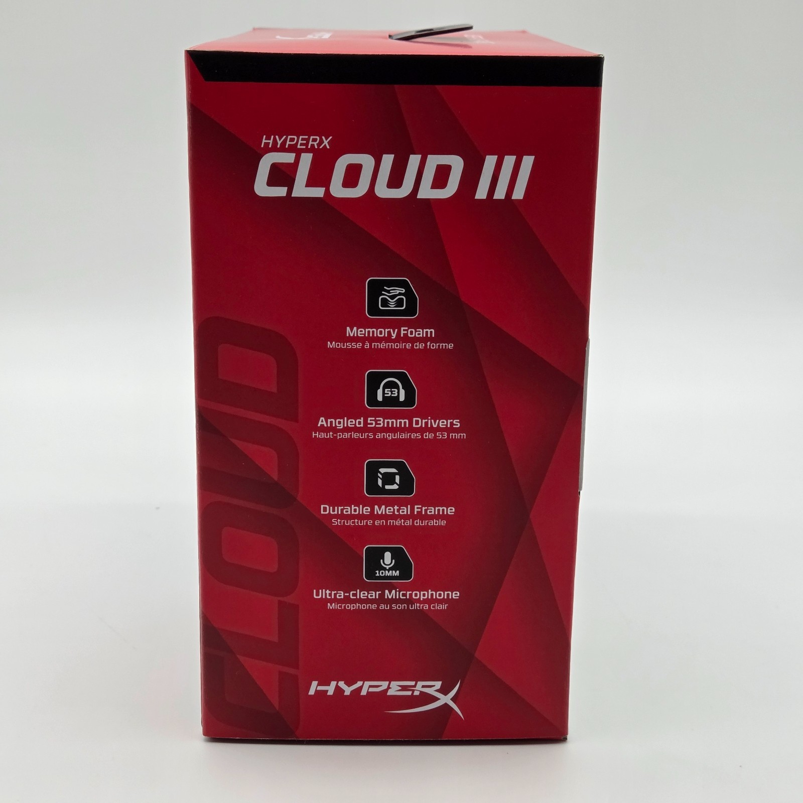 HyperX Cloud III Red & White Gaming Headset - New in Sealed Box