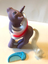       My Little Pony G1 Unicorn  Powder  in amazing condition w/original comb 