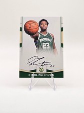 Sterling Brown 2017-18 Panini Donruss RC Next Day Auto SP #36 Bucks