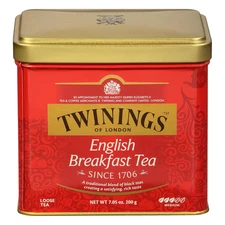 Twinings English Breakfast Loose Tea Tin 7.05 Ounce Tin (Pack of 1)