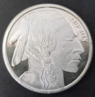 1 Troy oz Indian Buffalo .999 Fine Silver Round SilverTowne Mint (#171)
