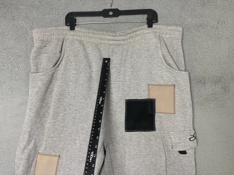 Encye Clothing Hombre Sudadera 2 Piezas Pantalones Sudadera con Capucha Gris Hip Hop Años 90 NYC 2XL Foto 3 de 4