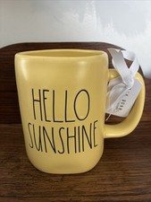 Rae Dunn "Hello Sunshine" Yellow Ceramic Mug Cup