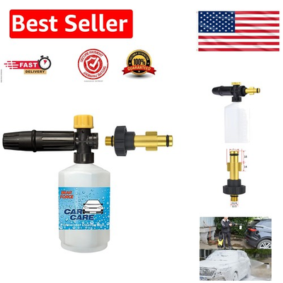 #ad Pro Grade Foam Cannon for Electric Washers 0.6L Capacity Metal Injector $25.99