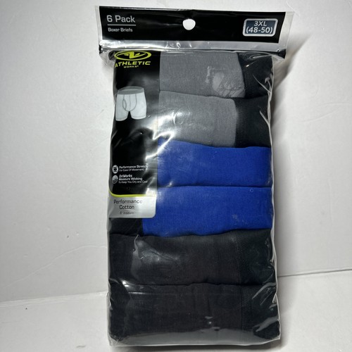 Athletic Works Men's Performance Cotton Boxer Bri…