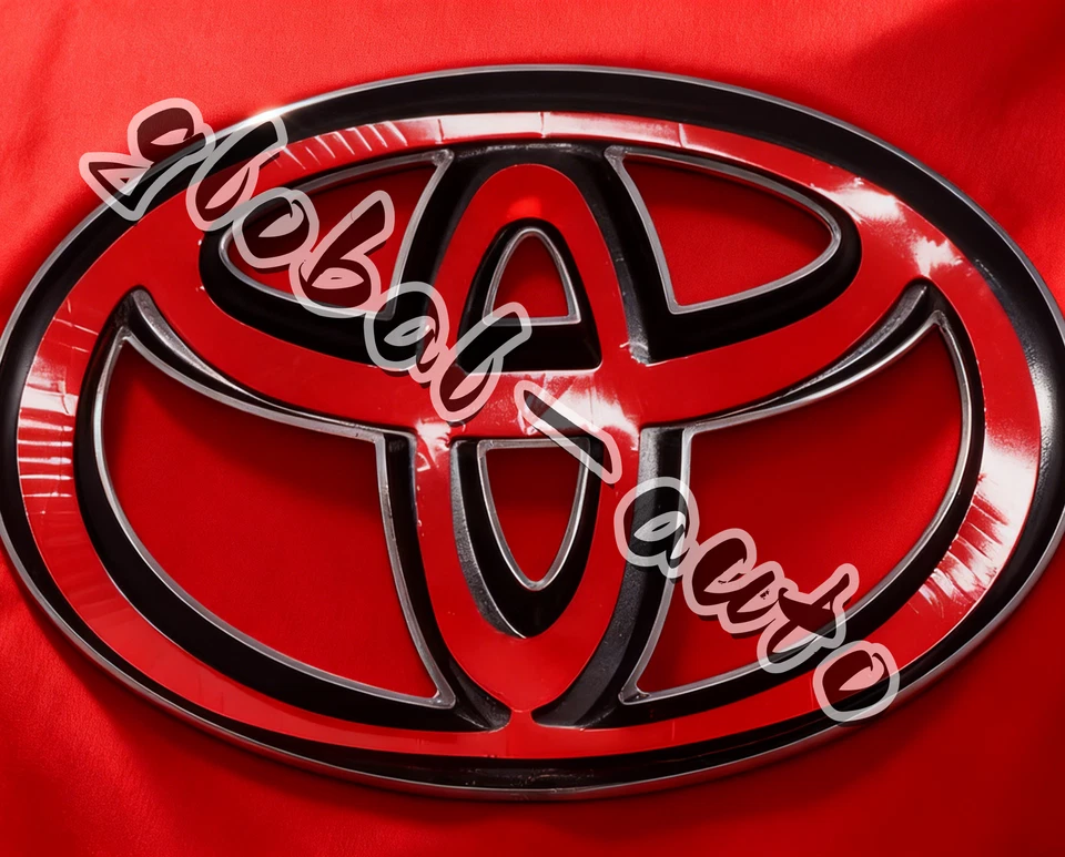 1pcs Gloss Black Out Logo Overlay Emblem for Camry Highlander Rav4 Corolla Yaris Foto 3 de 4