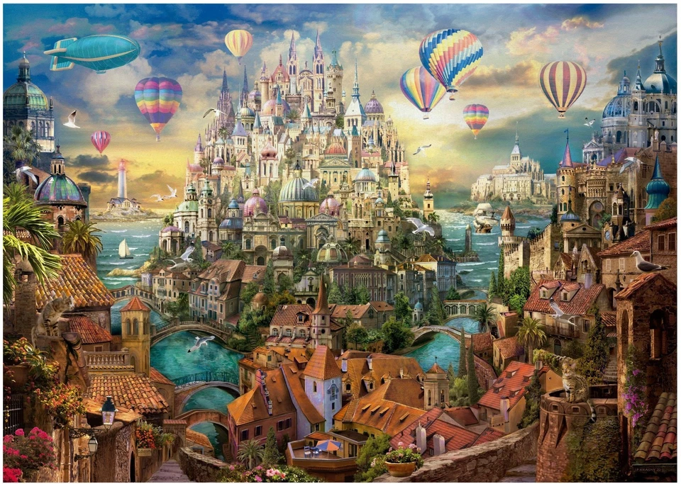 NEW Educa Jigsaw Puzzle 2000 Pieces 14+ Ages Dream Town - Image 2 of 2