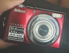 Nikon COOLPIX L22 12.0 MP Digital Camera Red, 3.6x Zoom Battery Door Won  t Shut