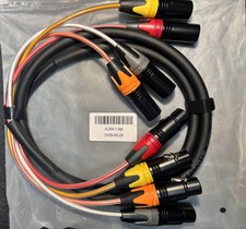 3 Ft XLR Snake Cables 4 Colored, 4-Channel Microphone Patch Cable XLR Male to Fe